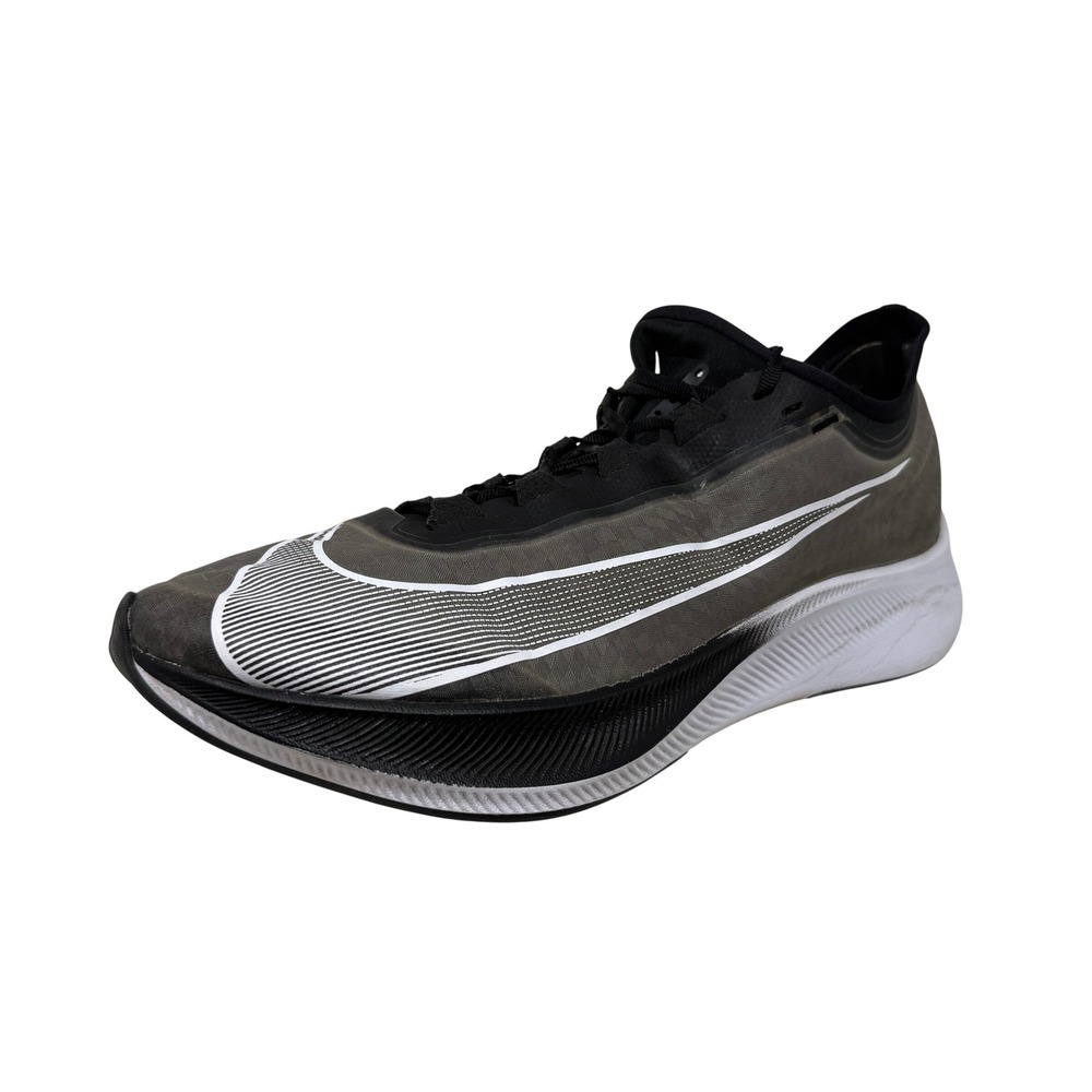 Nike Zoom Fly 3 Vaporweave Men's Sz 11 Run Shoes Black Grey Carbon Plate